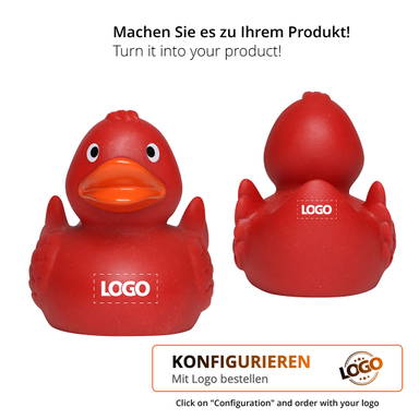 Tarwe-PVC mix badeend - Red