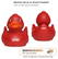 Wheat-PVC mix rubber duck - Red