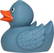 Wheat-PVC mix rubber duck - Blue