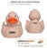 Wheat-PVC mix rubber duck - Rose