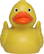 Wheat-PVC mix rubber duck - Yellow/orange