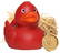 Wheat-PVC mix rubber duck - Red