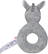 Grijpknuffel ezel rond - Gray