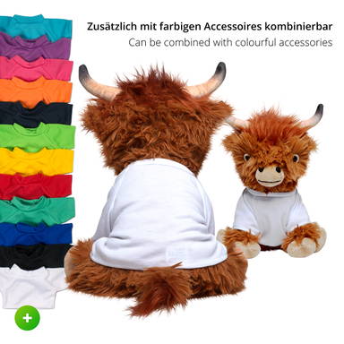 Plush Scottish Highland Cow Bobby 33 cm - Brown