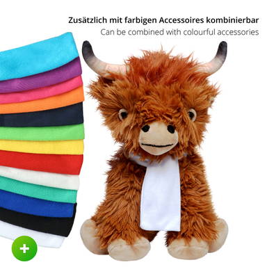 Plush Scottish Highland Cow Bobby 33 cm - Brown