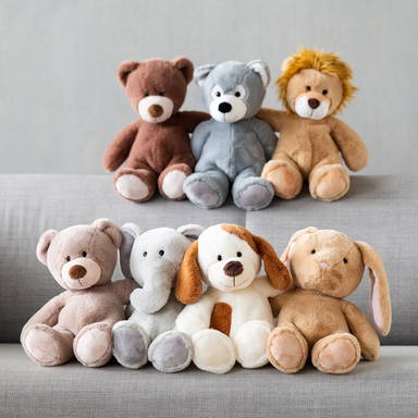 Lapin en peluche Henni 23 cm - Brun