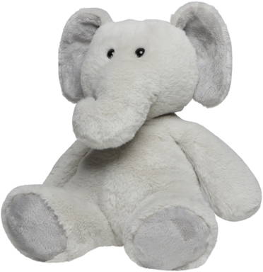 Éléphant en peluche Lone 25 cm - Gris