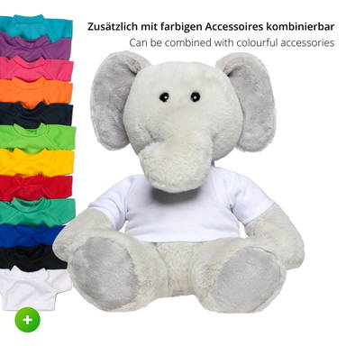 Éléphant en peluche Lone 25 cm - Gris
