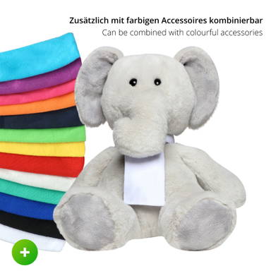 Éléphant en peluche Lone 25 cm - Gris