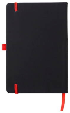 Carnet A5 avec élastique coloré et passant pour stylo - Rouge