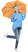 Fare Mini Pocket opvouwbare paraplu 5460 - Orange