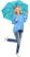 Fare Mini Pocket opvouwbare paraplu 5460 - Petrol