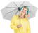 Fare Mini Pocket opvouwbare paraplu 5460 - Light grey