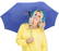 Fare Mini Pocket opvouwbare paraplu 5460 - Euroblue