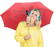 Fare Mini Pocket opvouwbare paraplu 5460 - Red