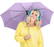 Fare Mini Pocket opvouwbare paraplu 5460 - Lilac