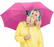 Fare Mini Pocket opvouwbare paraplu 5460 - Magenta