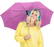 Fare Mini Pocket opvouwbare paraplu 5460 - Purple
