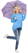 Fare Mini Pocket opvouwbare paraplu 5460 - Lilac