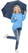 Fare Mini Pocket opvouwbare paraplu 5460 - Navy ws
