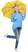 Fare Mini Pocket opvouwbare paraplu 5460 - Yellow