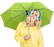 Fare Mini Pocket opvouwbare paraplu 5460 - Lime