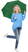 Fare Mini Pocket opvouwbare paraplu 5460 - Bottle green