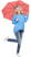 Fare Mini Pocket opvouwbare paraplu 5460 - Coral