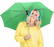 Fare Mini Pocket opvouwbare paraplu 5460 - Light green