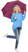 Fare Mini Pocket opvouwbare paraplu 5460 - Bordeaux