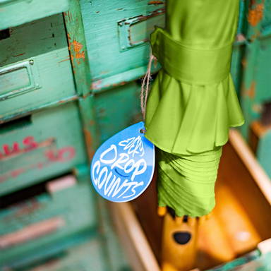 Fare AC bamboo ÖkoBrella paraplu 7379 - Lime ws