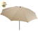 Moderne parasol | 160 cm - Nature