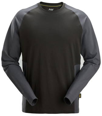 Snickers Tweekleurig T-Shirt met Lange Mouwen 2450