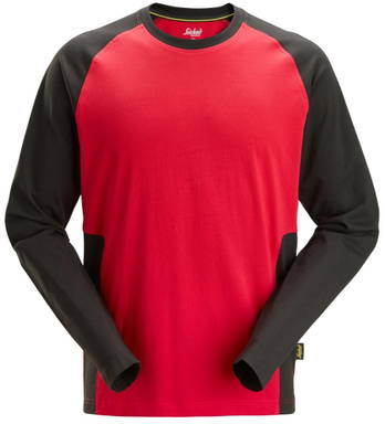 Snickers Tweekleurig T-Shirt met Lange Mouwen 2450