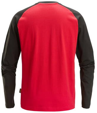 Snickers Tweekleurig T-Shirt met Lange Mouwen 2450