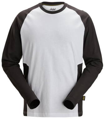 Snickers Tweekleurig T-Shirt met Lange Mouwen 2450