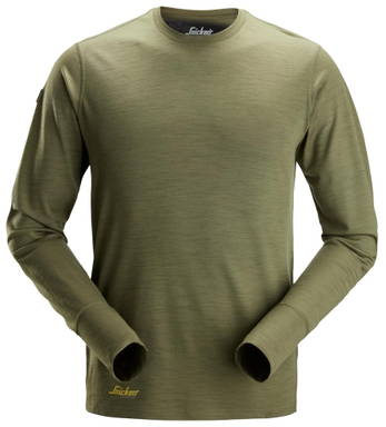 Snickers Wollen T-Shirt met Lange Mouwen 2451