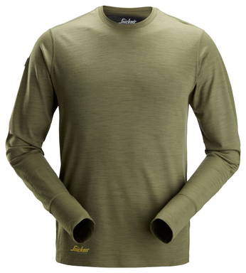 Snickers Wollen T-Shirt met Lange Mouwen 2451