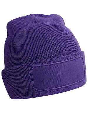 Beechfield Original Patch Beanie - Purple