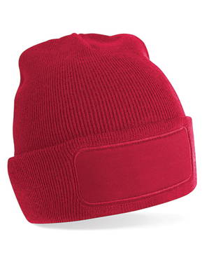 Beechfield Original Patch Beanie - Classic red