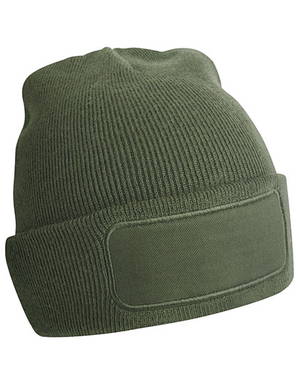 Beechfield Original Patch Beanie - Olive green