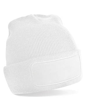 Beechfield Original Patch Beanie - White