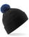 Beechfield Snowstar pompon beanie - Black
