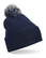 Beechfield Snowstar pompon beanie - French navy
