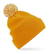 Beechfield Snowstar pompon beanie - Mustard