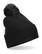 Beechfield Snowstar pompon beanie - Black