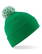 Beechfield Snowstar pompon beanie - Kelly green
