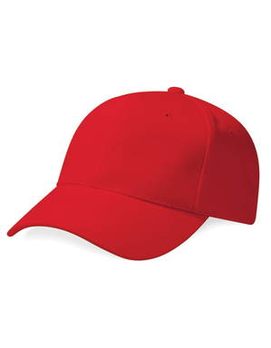 Beechfield Heavy Brushed Cotton 6 panel cap - Classic red