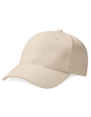 Beechfield Heavy Brushed Cotton 6 panel cap - Stone