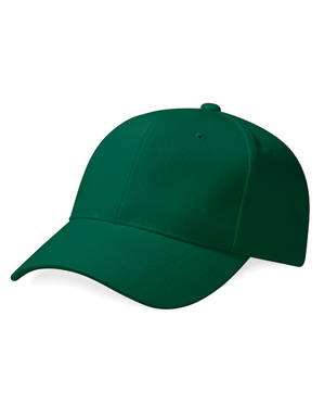 Beechfield Heavy Brushed Cotton 6 panel cap - Forest green